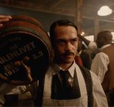 Man carrying a Glenlivet barrel on his shoulders for "Original by Tradition" TV ad campaign by CPB London